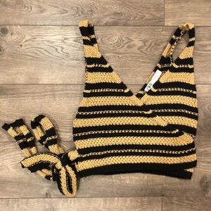 NWOT Zara Wrap Top